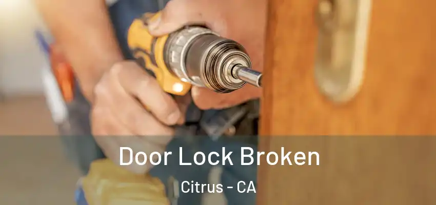 Door Lock Broken Citrus - CA