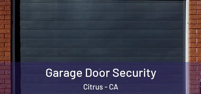  Garage Door Security Citrus - CA